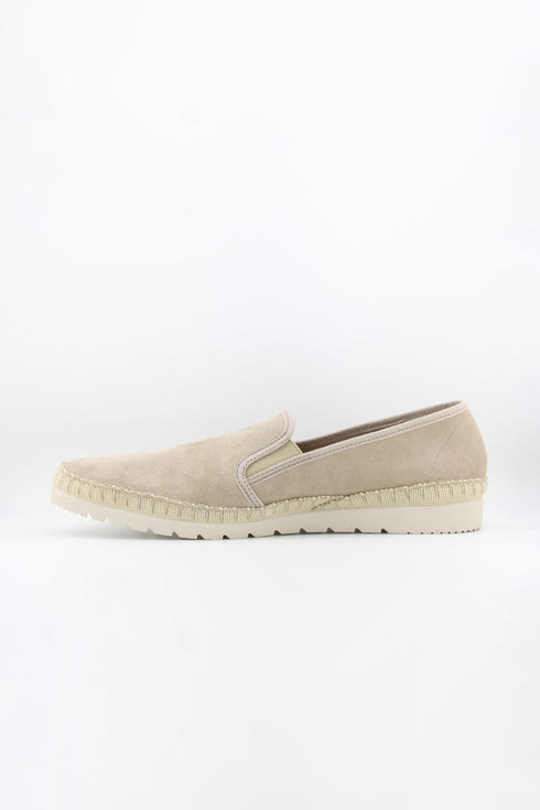 Verbenas Men Perforated Slip-On Loafers with Braided Trim